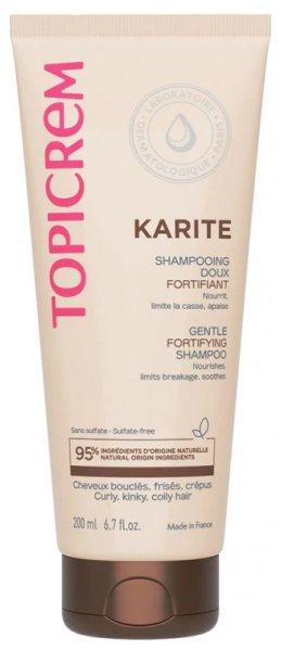 Topicrem Gyengéd sampon göndör és kreppes hajra Karite (Gentle Fortifying
Shampoo) 200 ml