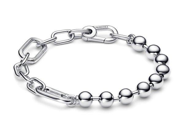 Pandora Stílusos ezüst karkötő medálokra Me 592793C00 17 cm