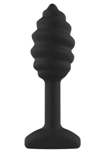ToyJoy Anal Play Swirl Anal Plug Black