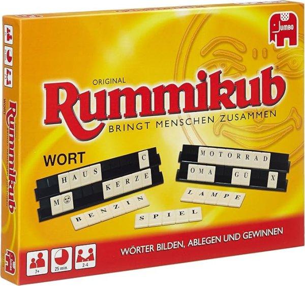 Jumbo Original Rummikub Wort – klasszikus Rummikub szójáték, betűlapokkal,
felnőtteknek és gyerekeknek (7‑éves kortól)