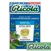 RICOLA CUKOR EXTRA ERS MENTOL CM.