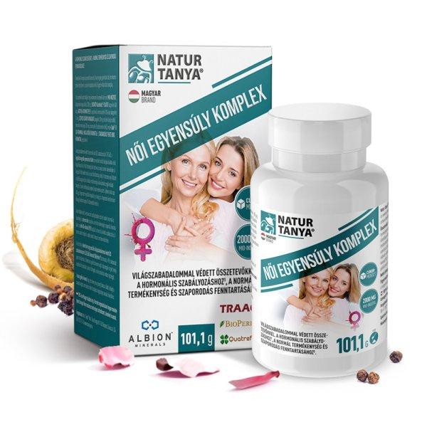 Natur Tanya® Női egyensúly komplex - világszabadalommal védett összetevők
a hormonális szabályozáshoz és termékenységhez 101,1 g