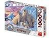 Dino Puzzle 1000 pcs, titkos - Jegesmedvk