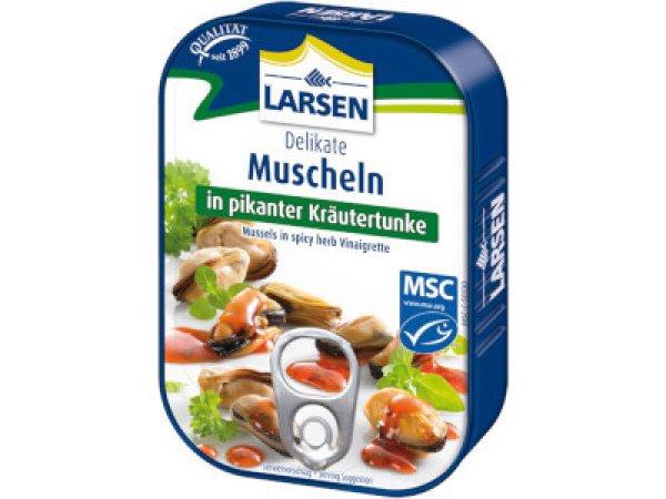 Larsen kagyló 110g Fűszeres pácban