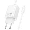 Hoco N63 Gentle Wall Charger with Lightning Cable White