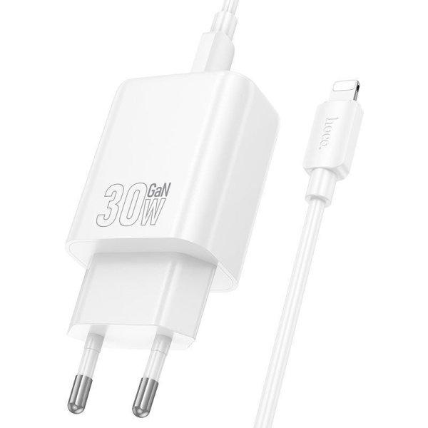 Hoco N62 Gentle Charger with Type-C Cable White