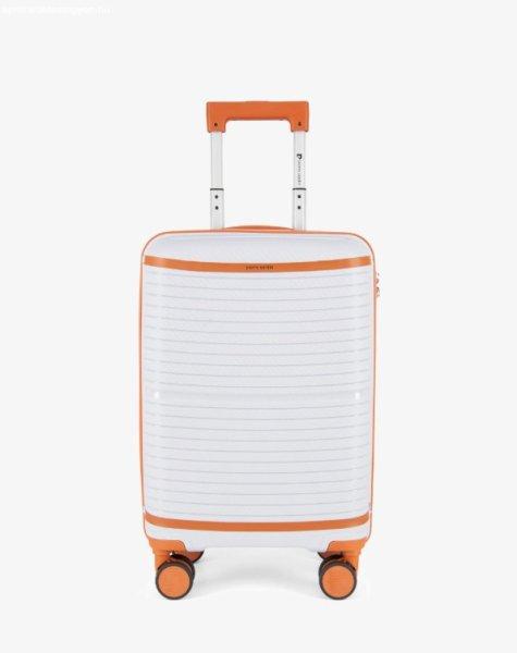Bőrönd Pierre Cardin prémium csendes TSA záras 63 cm közepes