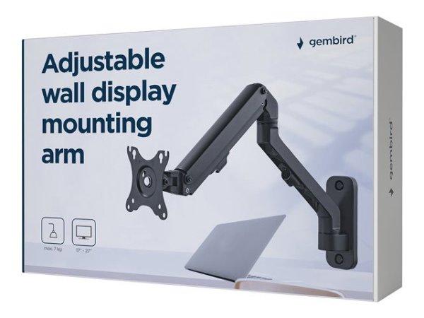 GEMBIRD MA-WA1-02 Adjustable wall display mounting arm up to 27 /7 kg