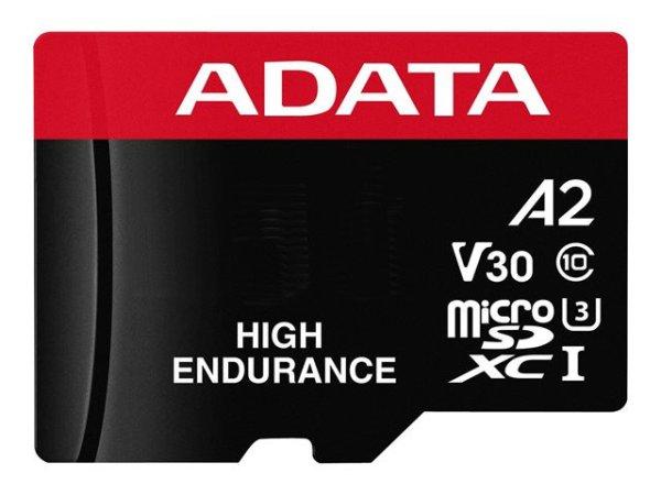 ADATA MicroSD kártya - 128GB microSDXC UHS-I U3 Class10 A2 V30S HIGH (R/W:
100/85 MB/s) + adapter