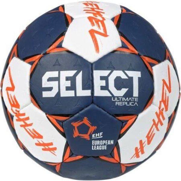Select EHF Európa Liga Ultimate REPLICA V22 kézilabda kék/fehér/narancs 2-es
méret