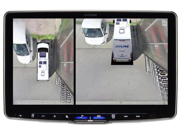 ALPINE 360°-os kamerarendszer lakóautókhoz és lakóautókhoz HCS-T100