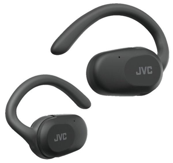 JVC HA-NP40T-B-U True Wireless Nearphones – open-ear dizájn, 26 órás
üzemidő, IPX4 védelem, Fekete színű