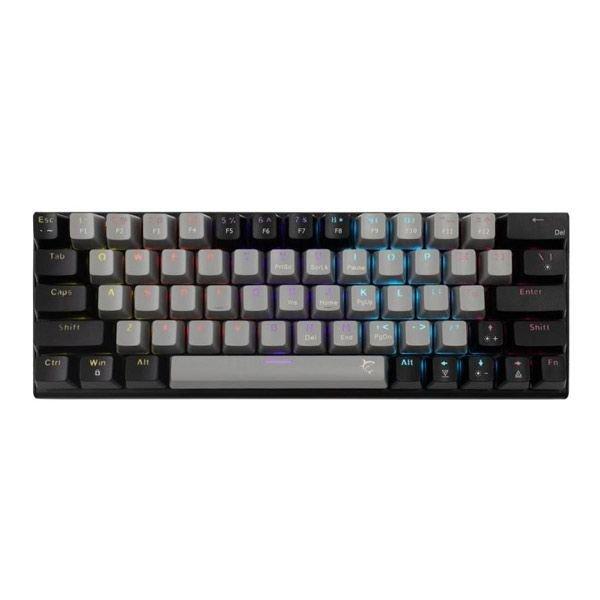White Shark Gaming mechanical keyboard WAKIZASHI 2, piros switch, US,
fekete/gray