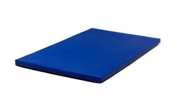 Tornaszőnyeg 200×100×6 cm – tatami, PVC huzattal, kék, PRO-Sport