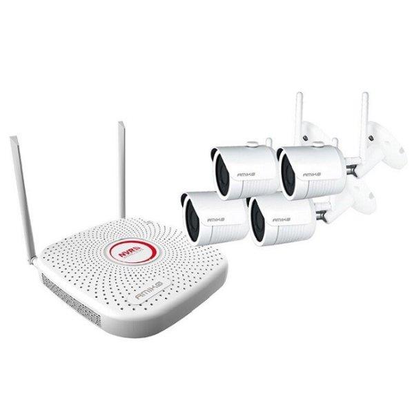 Amiko KIT-4900 WiFi Vezeték nélküli kamera rendszer 2MP 4 WiFi Full HD
kamerával