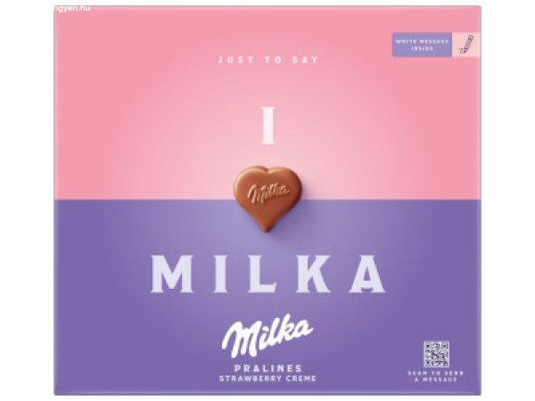Milka desszert 110g Eperkrémes