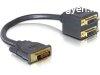 DeLock Adapter DVI-D (Dual Link) (24+1) male to 2x (Dual Lin