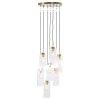 Art Deco fgglmpa arany veggel 7-lmps - Laura