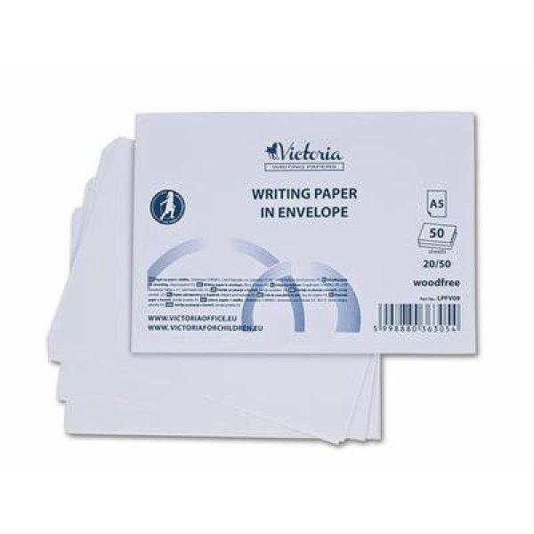 Írólap, 50 lap - famentes, A5, 20/50, VICTORIA PAPER "Borítékos"
60g