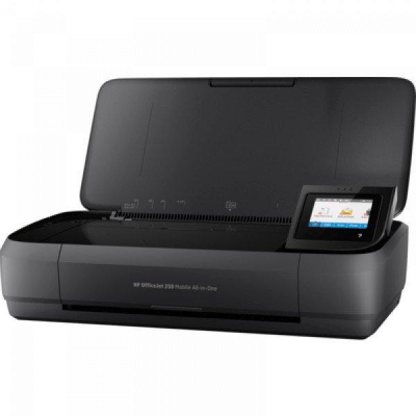 HP OfficeJet 250 A4 színes tintasugaras multifunkciós hordozható nyomtató
fekete