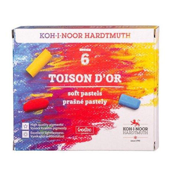 Porpasztell-kréta, puha, KOH-I-NOOR "Toison 8511/6", 6 különböző
szín