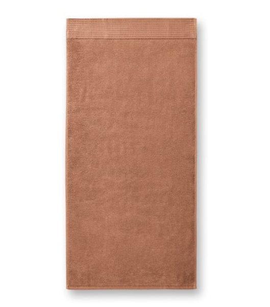 MALFINI Bamboo Bath Towel fürdőlepedő - Nugátbarna | 70 x 140 cm