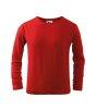 MALFINI Gyerek hossz ujj pl Long Sleeve - Piros | 110 cm