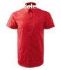 MALFINI Frfi rvid ujj gallros ing Chic - Piros | 2XL