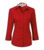 MALFINI Ni hromnegyedes ujj ing Style - Piros | 2XL