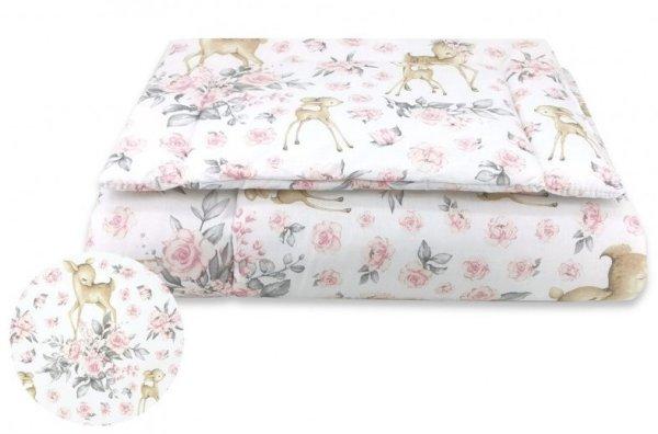 Baby Shop 2 részes babaágynemű - rózsaszín őzike