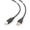 Kbel CABLEXPERT USB A-B 1,8m 2.0 HQ Black, aranyozott rint