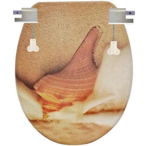 Kagylós mintás WC tető
