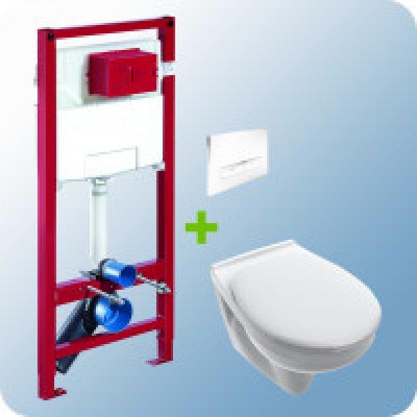 Schell Montus C 120 lábonálló WC tartály + Konkav fehér nyomólap +
Alföldi 7056 WC csésze