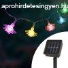 LED szolr fnyfzr,  virg (2,3 m, 20 LED, sznes)