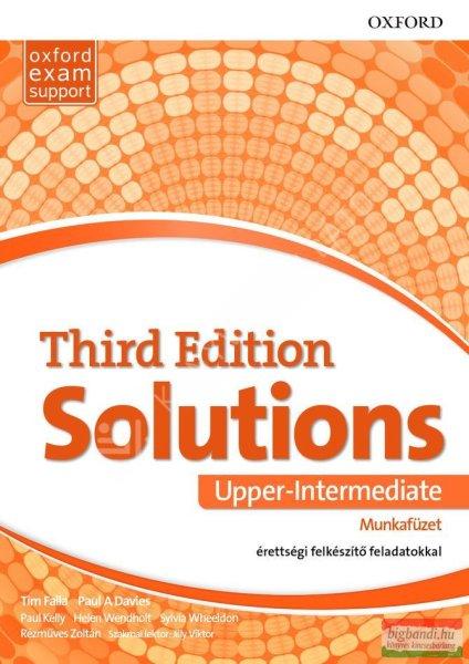 Solutions Upper-Intermediate Third Edition munkafüzet - érettségi
felkészítő feladatokkal