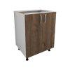 Benita 2 ajts Als konyhaszekrny Bronz Tlgy-Fehr 60x50x8