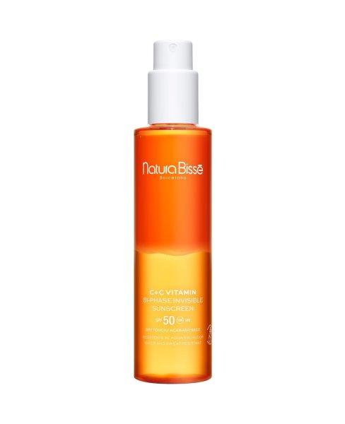Natura Bissé Kétfázisú fényvédő spray SPF 50 C+C Vitamin (Bi-Phase
Invisible Sunscreen) 200 ml