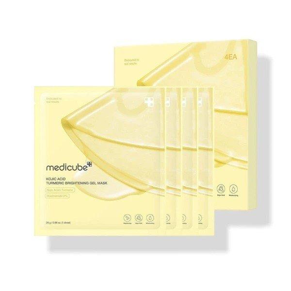 Medicube Pigmentfoltok elleni zselés arcmaszk Kojic Acid (Turmeric Brightening
Gel Mask) 4 x 28 g