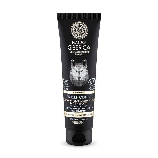 Natura Siberica Védő arc- és kézkrém férfiaknak Wolf Code (Outdoor
Protection Cream Face & Hand) 80 ml