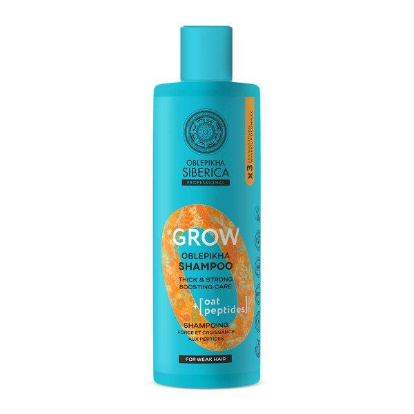 Natura Siberica Hajnövekedést elősegítő peptides erősítő sampon
Oblepikha (Grow Shampoo) 400 ml