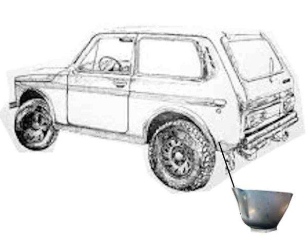 LADA – Sárvédő hátsó, hátsó sarok bal Niva