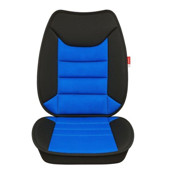 Ülésvédő, fekete-kék, szellőzős, sportos, darabos Autolife 68076BL