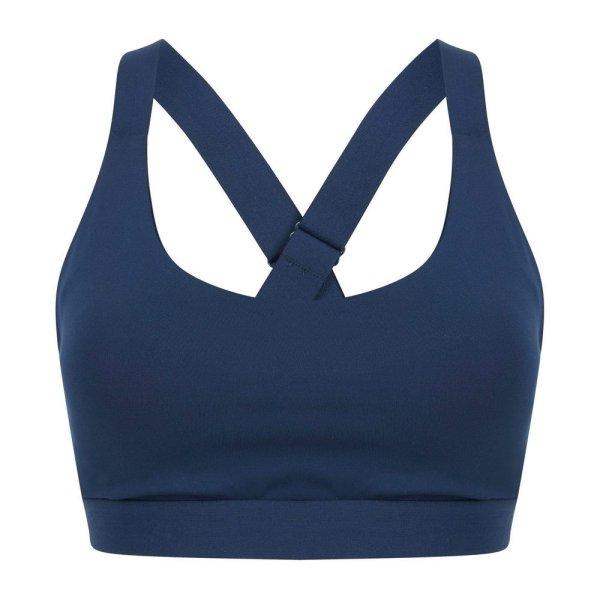 Tombo Sportmelltartó keresztezett pántokkal - Tengerészkék | 2XL
