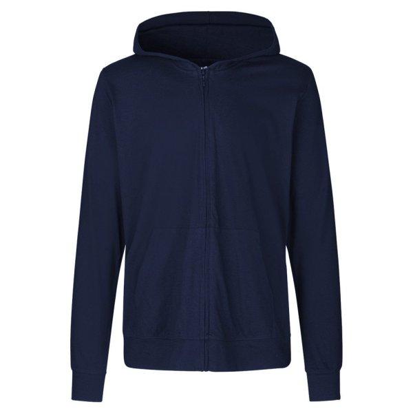 Neutral Könnyű cipzáras pulóver kapucnival organikus Fairtrade biopamutból
- Tengerészkék | 3XL