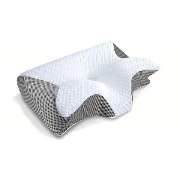 Ergonomikus Memóriahabos Nyak- és Válltámasztó Párna – Kétoldalas
Kialakítással - 62*37*8/12cm