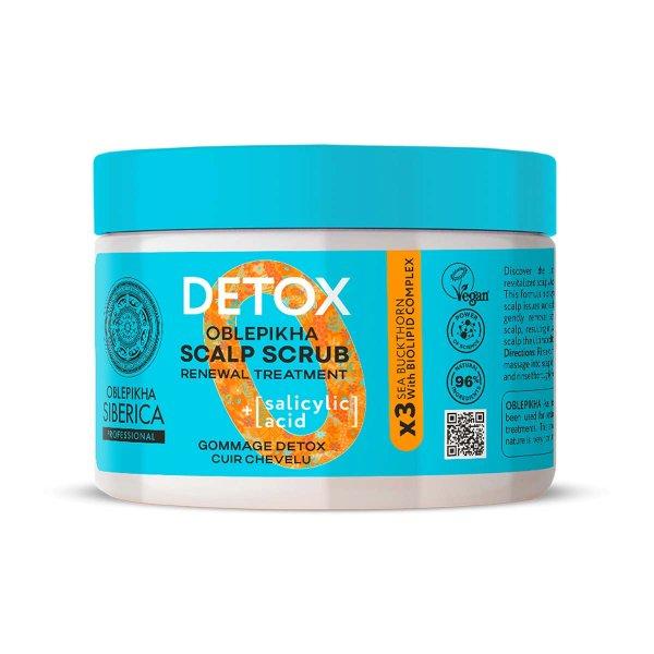 Natura Siberica Méregtelenítő fejbőrradír Oblepikha (Scalp Scrub) 300 ml