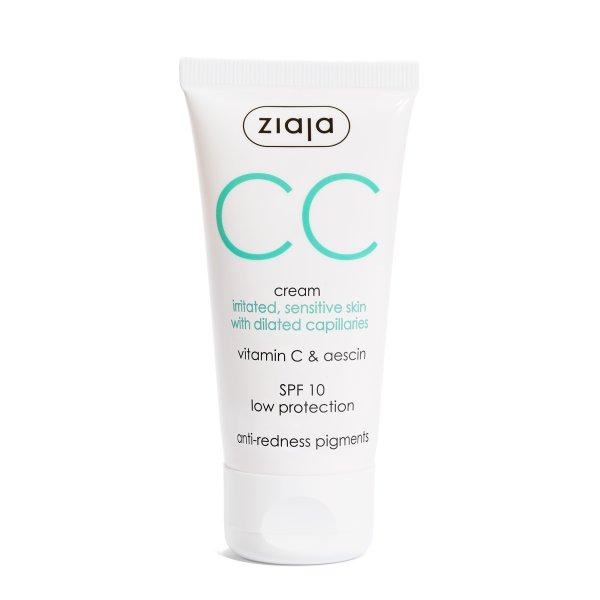 Ziaja CC krém irritált és érzékeny bőrre, kitágult vénákra SPF 10 (CC
Cream) 50 ml
