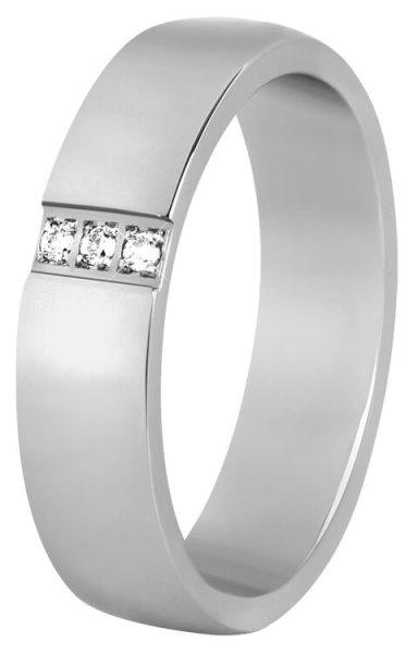 Beneto Exclusive Női acél gyűrű kristállyal SPD01 61 mm
