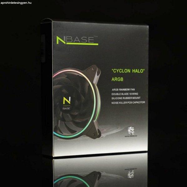 NBase Cyclon Halo ARGB 18-Wing 12mm ház hűtő