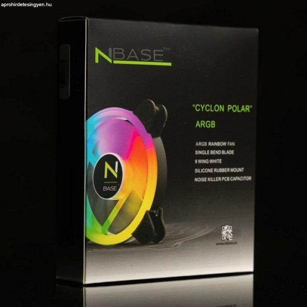 NBase Cyclon Polar ARGB 11-Wing 12mm ház hűtő